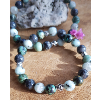 Liefdesarmband Labradoriet Jaspis Turkoois